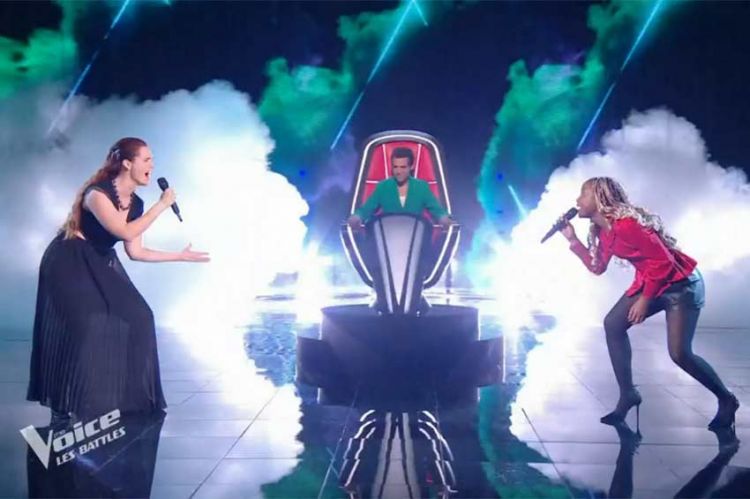 The Voice - Marie-Flamme et Oléma chantent "L'enfer" de Stromae en Battle - Vidéo