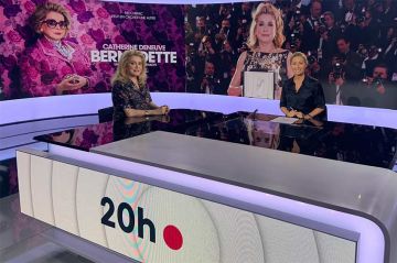 Catherine Deneuve invitée du JT de 20H de France 2 lundi 25 septembre 2023