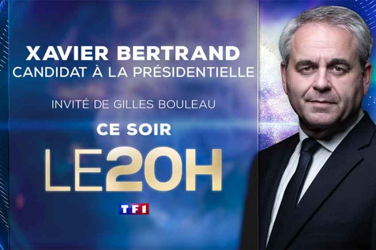 Xavier Bertrand invité du JT de 20H de TF1 ce lundi 11 octobre