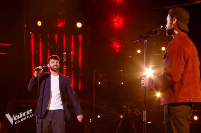 The Voice - Noah et Patxi Eli chantent &quot;Casting&quot; de Christophe Maé en Battle (vidéo)