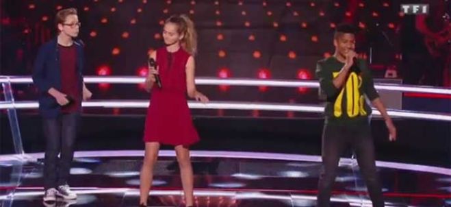 Replay “The Voice Kids” : battle Maria / Théo / Kelvin sur « Say, Say, Say » de Paul McCartney (vidéo)