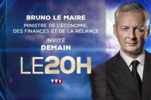 Bruno Le Maire invité du JT de 20H de TF1 ce jeudi 17 mars