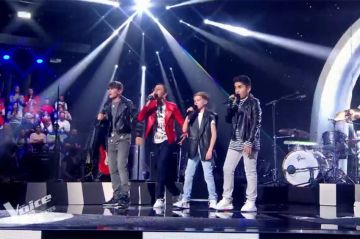 Replay &quot;The Voice Kids&quot; : Dony, Ilian, Albert et Gaëtan chantent un medley rock (vidéo)
