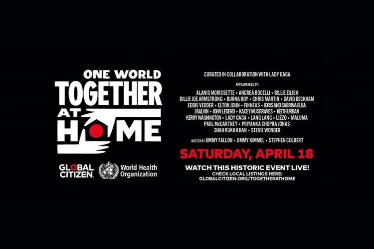 Le concert “One world " : Together at Home” diffusé sur les antennes de France Télévisions