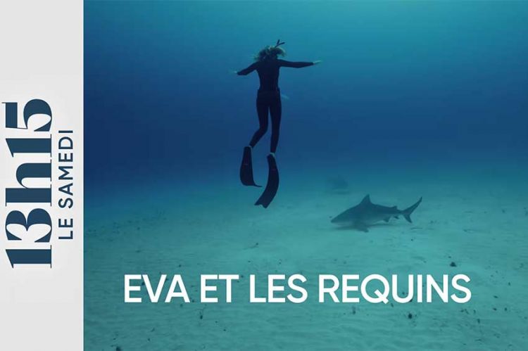 "13h15 le samedi" : Eva et les requins, portrait d'une figure montante de l'apnée française ce 8 mars sur France 2