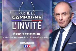 Eric Zemmour invité de « Partie de Campagne » dans le 20H de TF1 dimanche 13 février