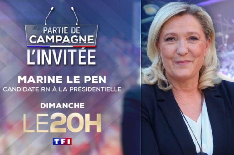 Marine Le Pen sur TF1 dimanche 16 janvier dans le nouveau rendez-vous du 20H : « Partie de campagne, l'invitée »