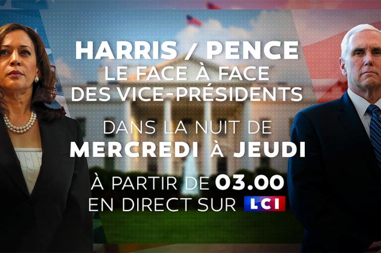 Présidentielle américaine : LCI retransmettra les prochains débats (colistiers & 2ème duel Trump / Biden)