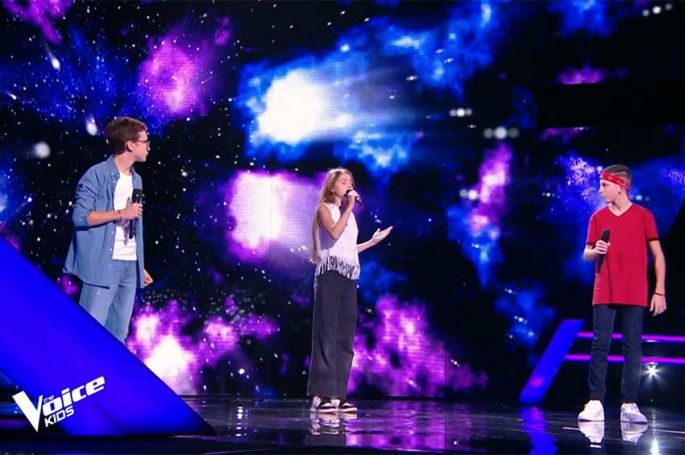 Replay &quot;The Voice Kids&quot; : Zoé, Mathéo & Lucas chantent &quot;Casting&quot; de Christophe Maé - Vidéo