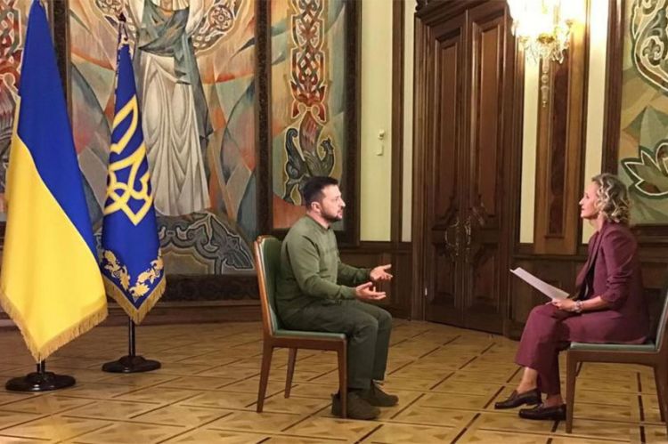 Interview de Volodymyr Zelensky sur France 2 mardi 10 octobre 2023 juste après le JT de 20H