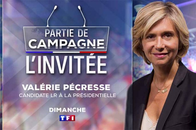 Valérie Pécresse invitée de « Partie de Campagne » dans le 20H de TF1 dimanche 23 janvier