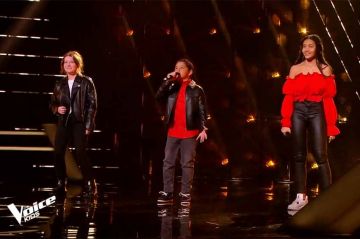 Replay “The Voice Kids” : Raynaud, Océane &amp; Katia chantent « Vivre pour le meilleur » de Johnny Hallyday (vidéo)