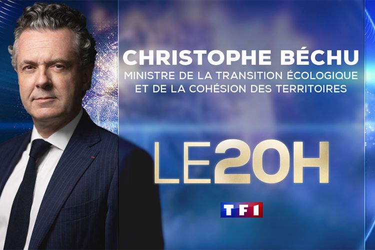 Christophe Béchu invité du JT de 20H de TF1 ce jeudi 4 avril 2024