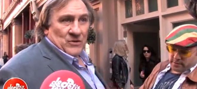 “Le Petit Journal” rencontre Gérard Depardieu sur le tournage du film sur l&#039;affaire DSK Vidéo Replay