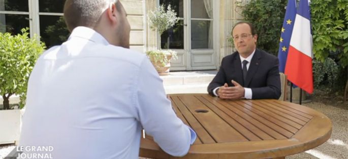 Replay “Le Grand Journal” : François Hollande parle de la Coupe du Monde et des Bleus (vidéo)
