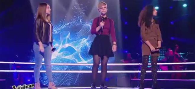 Replay “The Voice Kids” : battle Nawel / Océane / Amandine sur « L&#039;encre de tes yeux » de Francis Cabrel (vidéo)