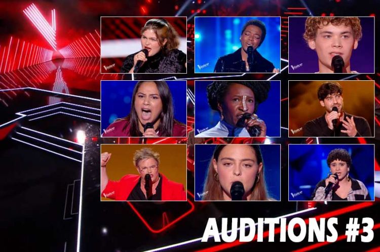 "The Voice" samedi 24 février 2024 : Voici les 8 talents talents sélectionnés par les coachs - Vidéo