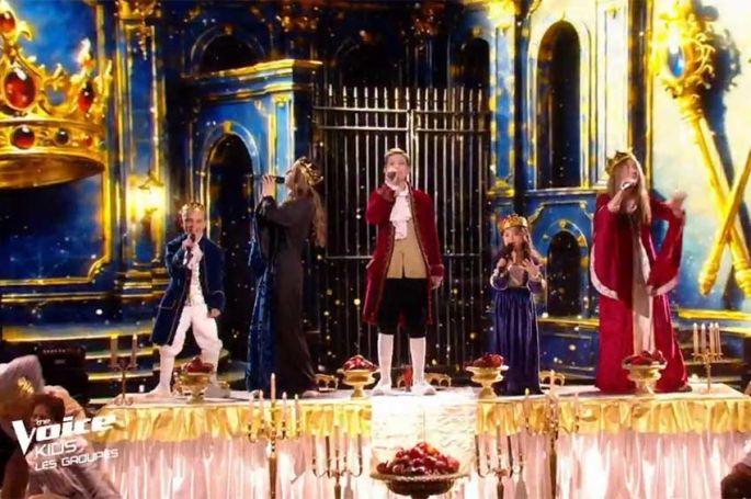 Replay "The Voice Kids" : Sophie, Ariana, Xan, Noam et Maëlie chantent « Les Rois du Monde » (vidéo)