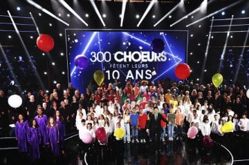 "300 choeurs" fêtent leurs 10 ans à revoir sur France 3 vendredi 4 août 2023 avec Vincent Niclo