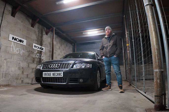 Restauration d&#039;une Audi S4 V8 Cabriolet  dans &quot;Vintage Mecanic&quot; sur RMC Découverte mardi 23 septembre 2025