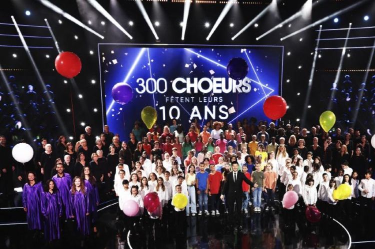 Les “300 choeurs” fêtent leurs 10 ans vendredi 11 novembre 2022 sur France 3 avec Vincent Niclo