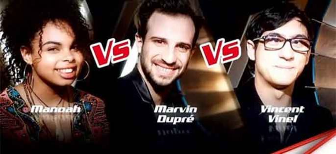 Replay “The Voice” : l'épreuve ultime de Marvin Dupré, Vincent Vinel & Manoah (vidéo)