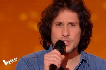 &quot;The Voice&quot; : Xavier Polycarpe chante « Mon fils ma bataille » de Daniel Balavoine - Vidéo