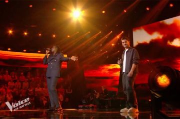Replay &quot;The Voice&quot; : Emilio Amico et Gabriel Nabi Gueye chantent &quot;Sous le vent &quot; de Céline Dion et Garou (vidéo)