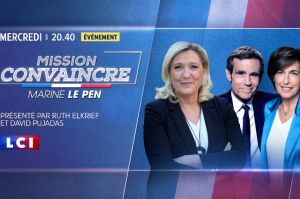 Marine Le Pen invitée de “Mission Convaincre” mercredi 16 février sur LCI