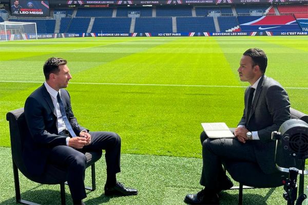 Entretien avec Lionel Messi dans le JT de 20 Heures de France 2 ce mercredi 11 août