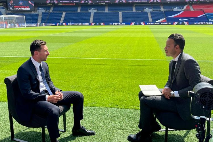 Entretien avec Lionel Messi dans le JT de 20 Heures de France 2 ce mercredi 11 août