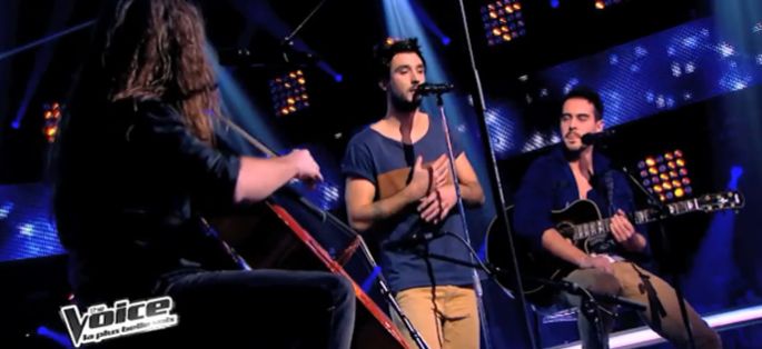 Replay “The Voice” : la battle Quentin / Fréro Delavega sur « Il y a » de Vanessa Paradis (vidéo)