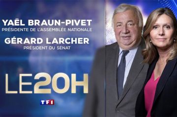 Yaël Braun-Pivet et Gérard Larcher invités du 20H de TF1 ce mercredi 8 novembre 2023