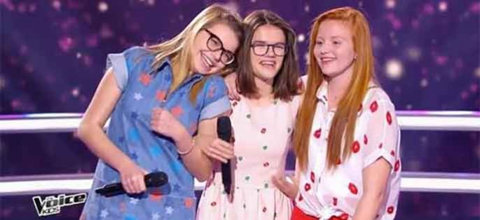 Replay “The Voice Kids” : battle Agathe, Noémie, Juliette « Chanson pour une drôle de vie » (vidéo)