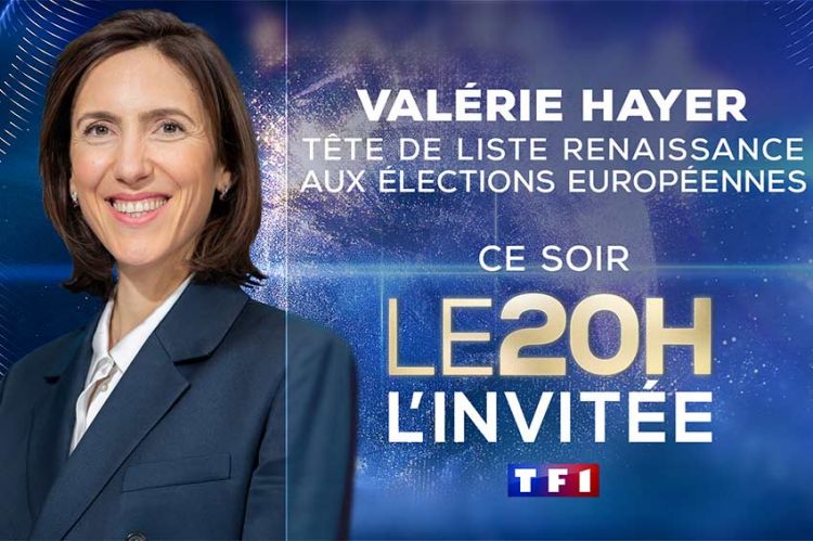 Valérie Hayer invitée du Journal de 20 Heures de TF1 ce jeudi 29 février 2024