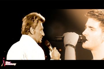 Replay &quot;Star Academy&quot; : Julien chante en duo virtuel avec Johnny Hallyday &quot;Sur ma vie&quot; - Vidéo