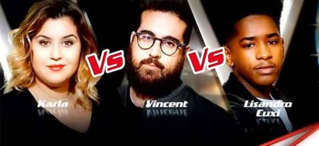 Replay “The Voice” : l&#039;épreuve ultime de Karla, Vincent Vella et Lisandro Cuxi (vidéo)