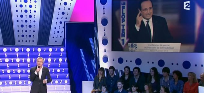 “On n&#039;est pas couché” : la parodie de la conférence de presse de François Hollande dans le Flop Ten (vidéo)