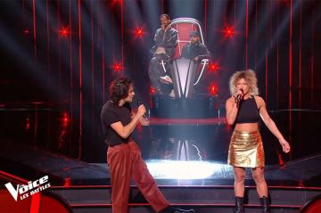 Replay "The Voice" : Xavier Polycarpe &amp; Charline chantent « Don't stop me now » de Queen - Vidéo