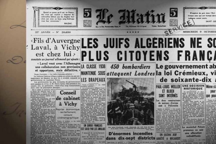 « L'Algérie sous Vichy », un pan méconnu de la Seconde Guerre mondiale, mardi 18 janvier sur ARTE