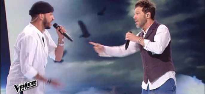 Replay “The Voice” : Slimane &amp; Christophe Maé « Ça fait mal » en finale (vidéo)