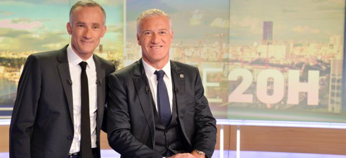 Record d'audience pour le JT de 20 Heures de TF1 qui recevait Didier Deschamps mardi