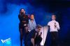 "The Voice" : Morgan, Lola &amp; Maxence chantent « Qui a le droit ? » de Patrick Bruel - Vidéo