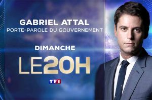Gabriel Attal invité du JT de 20H de TF1 dimanche 6 mars