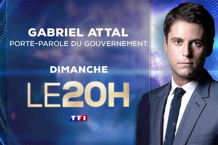 Gabriel Attal invité du JT de 20H de TF1 dimanche 6 mars