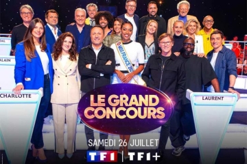 Nouvelle édition du &quot;Grand Concours&quot; samedi 26 juillet 2025 sur TF1, les invités d'Arthur