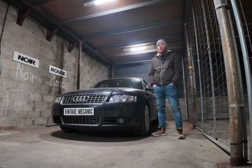 Restauration d'une Audi S4 V8 Cabriolet  dans &quot;Vintage Mecanic&quot; sur RMC Découverte mardi 23 septembre 2025